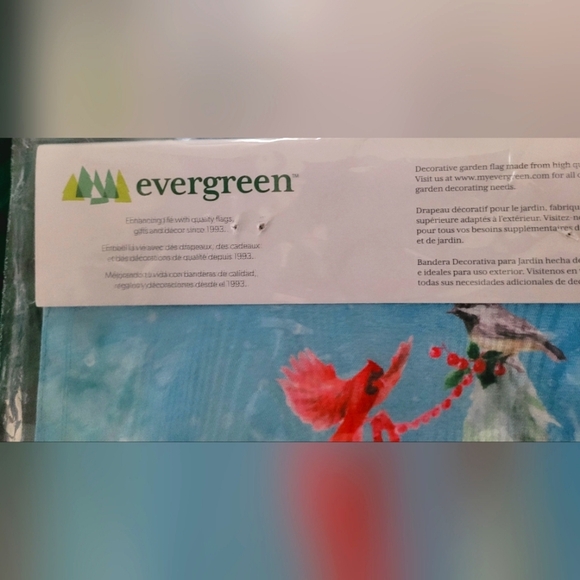 Evergreen Garden flag - Picture 2 of 3